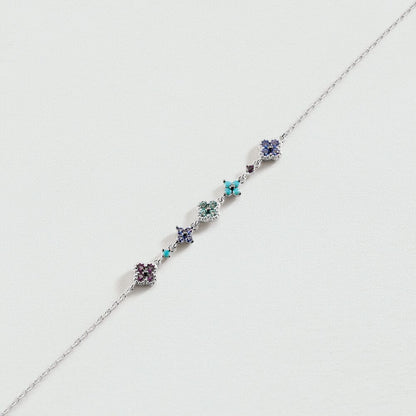 Aurélie Silver Cluster Bracelet