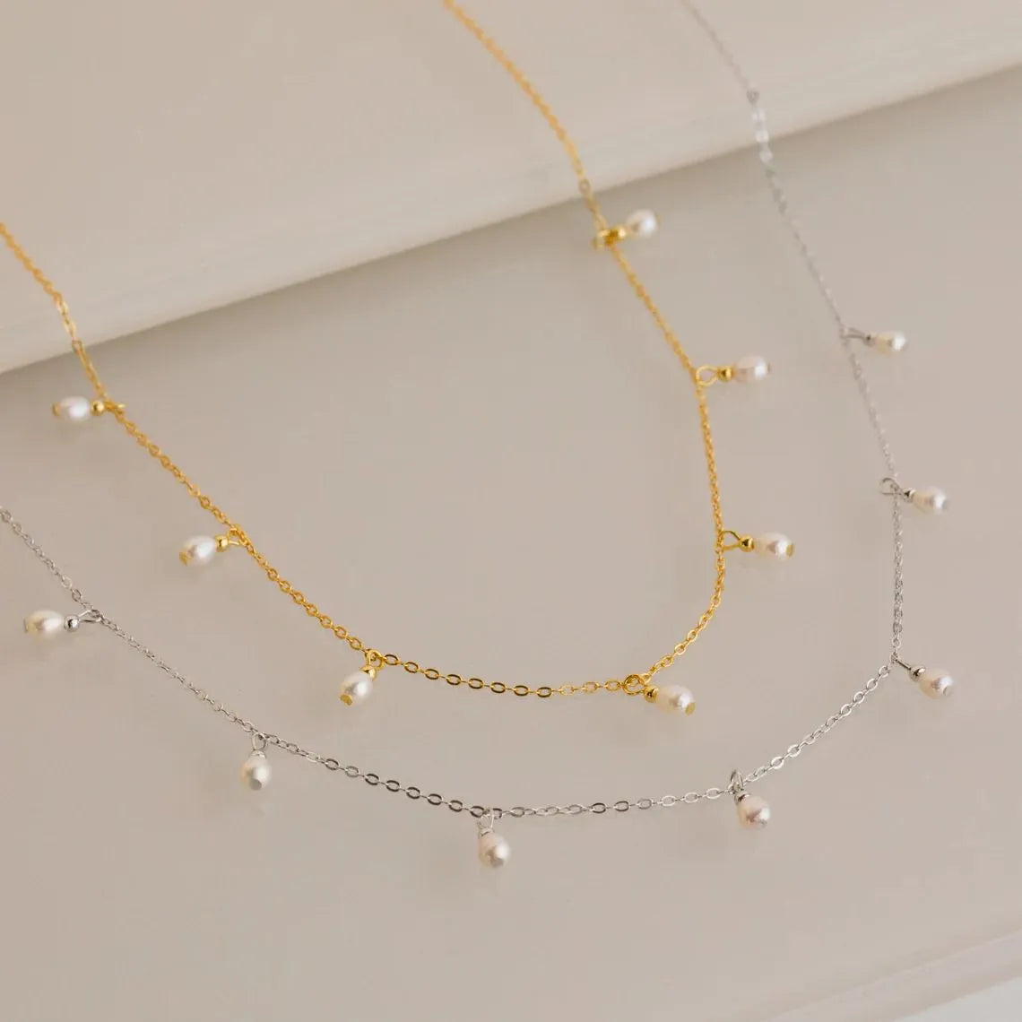Élise Drop Pearl Necklace