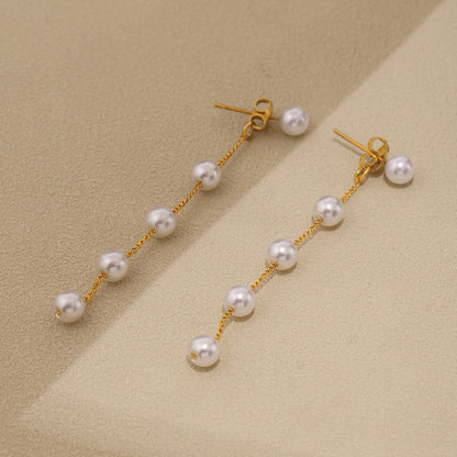 Élise Drop Pearl Earrings