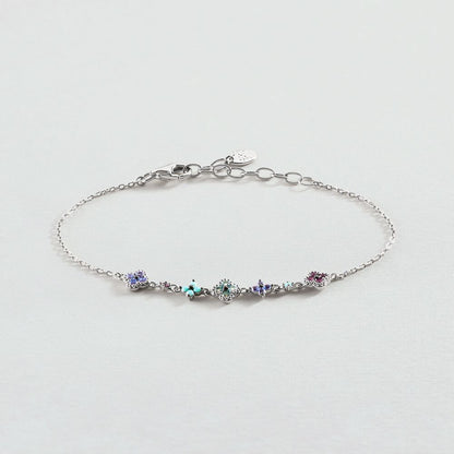 Aurélie Silver Cluster Bracelet
