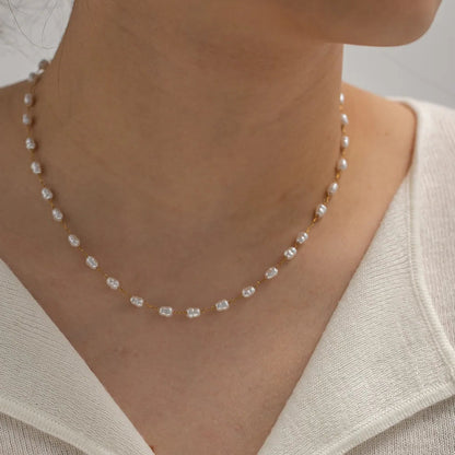 Valentina Tiny Baroque Pearl Necklace