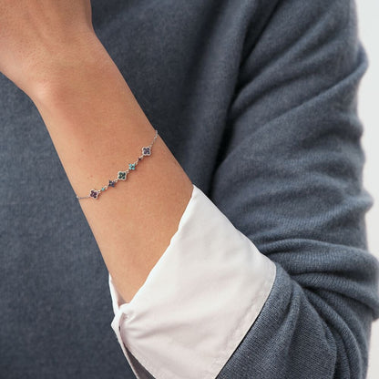 Aurélie Silver Cluster Bracelet