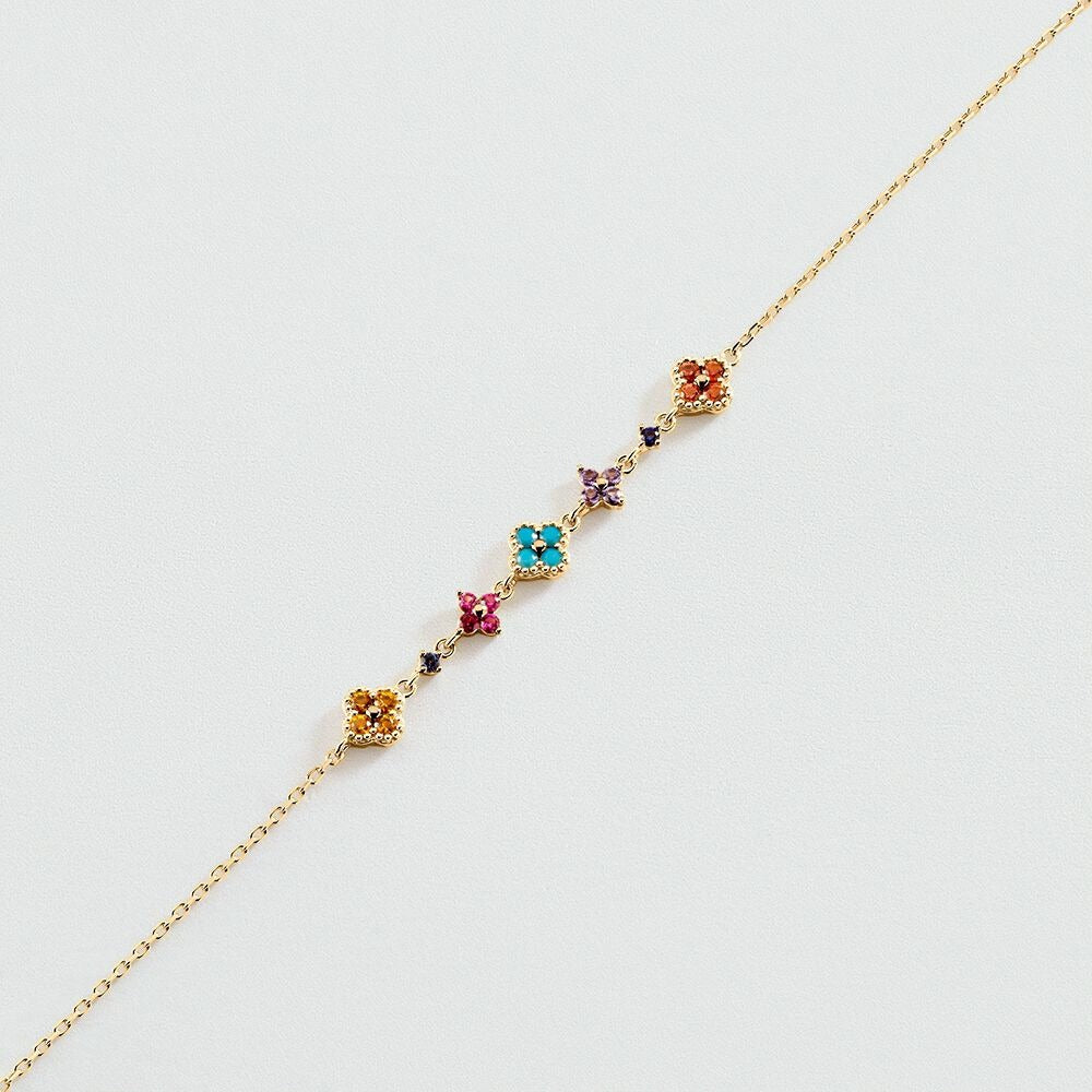 Aurélie Gold Cluster Bracelet