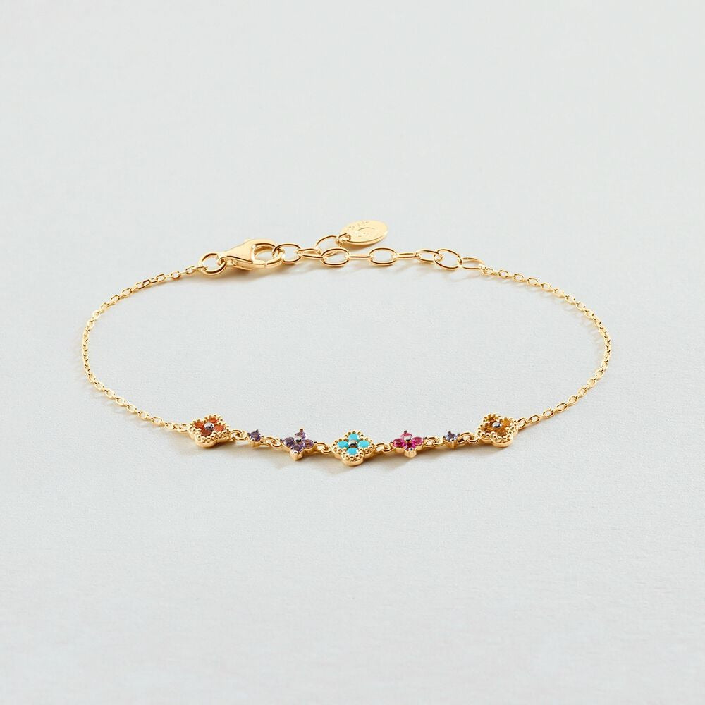 Aurélie Gold Cluster Bracelet