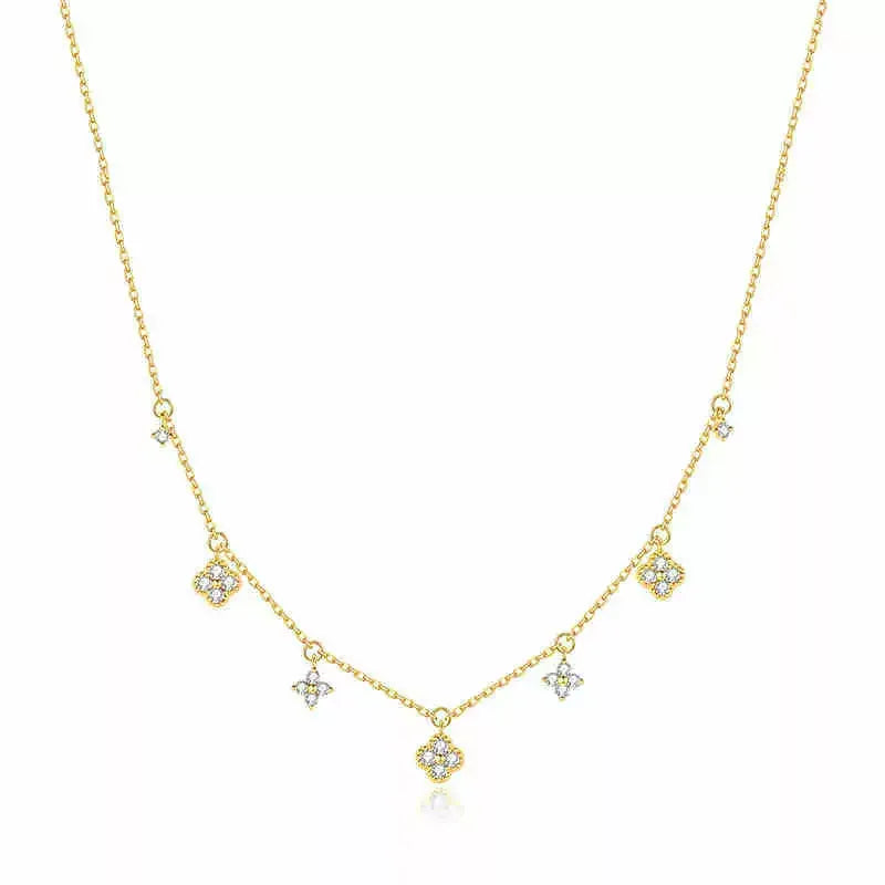 Aurélie Glimmer Charm Necklace - Joie d’Or