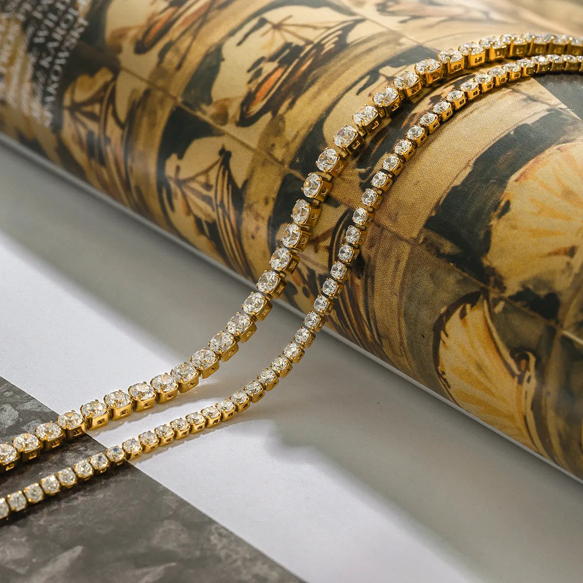 Léa Double Tennis Bracelet Set