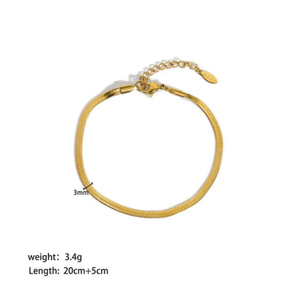 Gia Gold Herringbone Anklet - Joie d’Or
