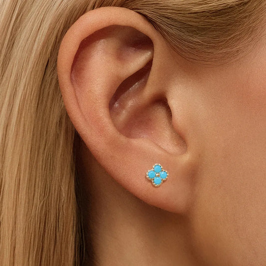 Aurélie Blue Stud Earrings