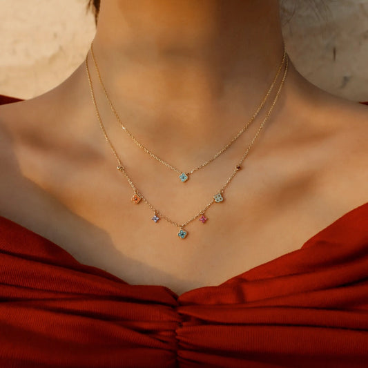 Aurélie Prism Charm Necklace