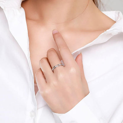 Ava Link Silver Ring