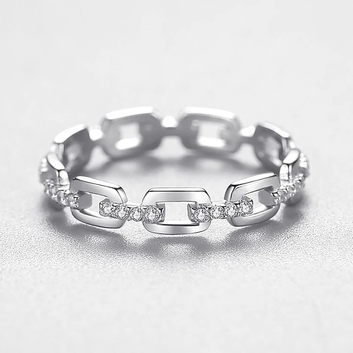 Ava Link Silver Ring - Joie d’Or