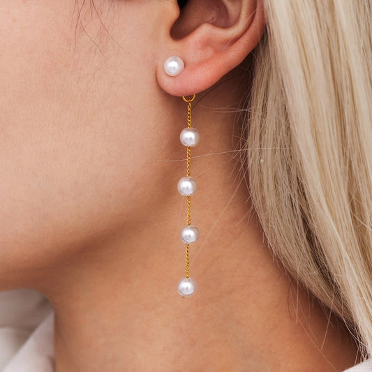 Élise Drop Pearl Earrings