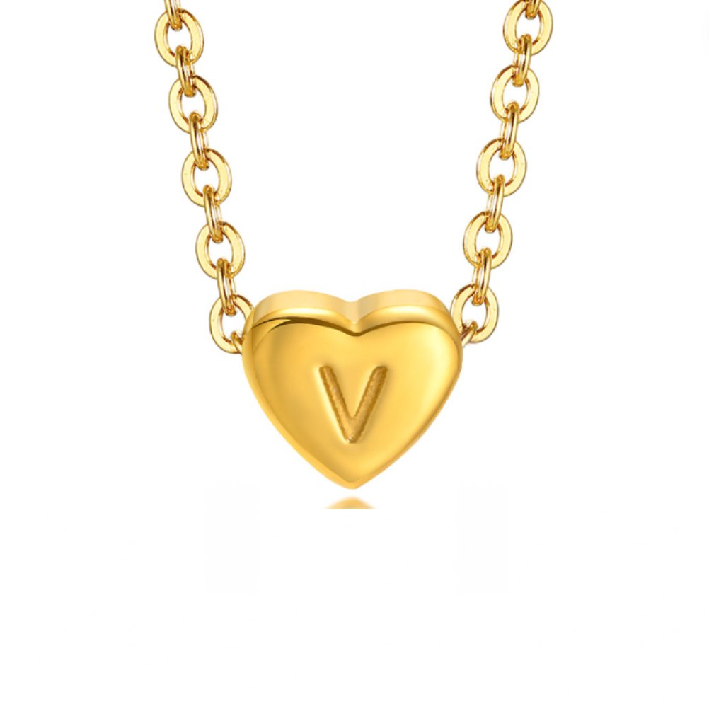 Heart Initial Gold Bracelet