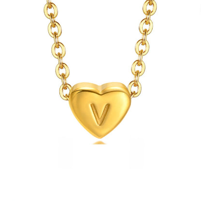 Heart Initial Gold Bracelet