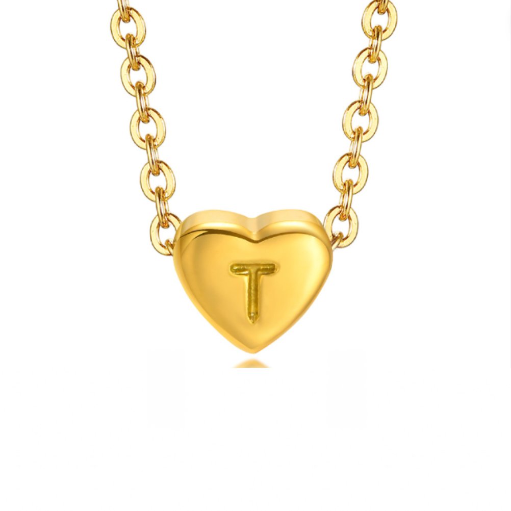 Heart Initial Gold Bracelet