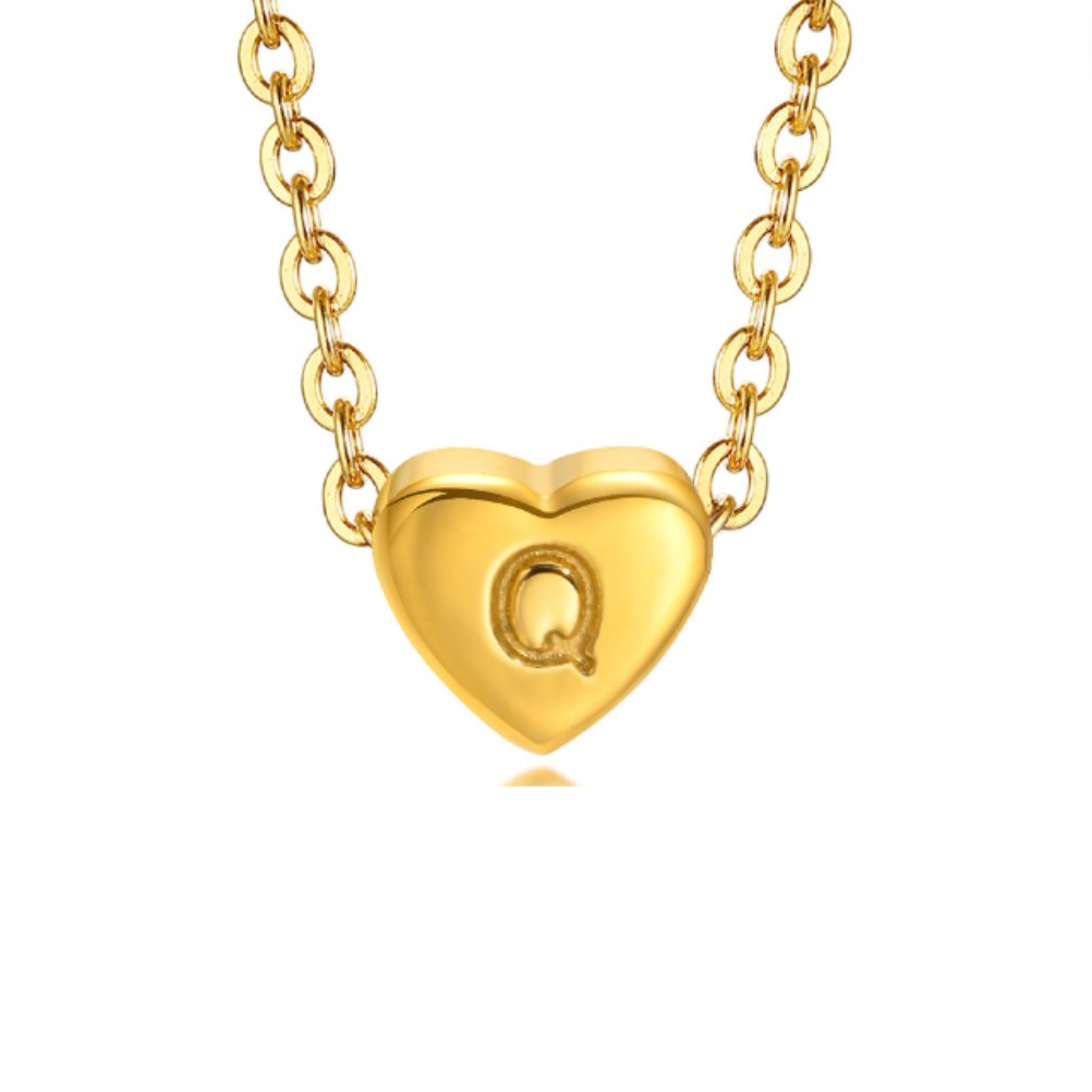 Heart Initial Gold Bracelet
