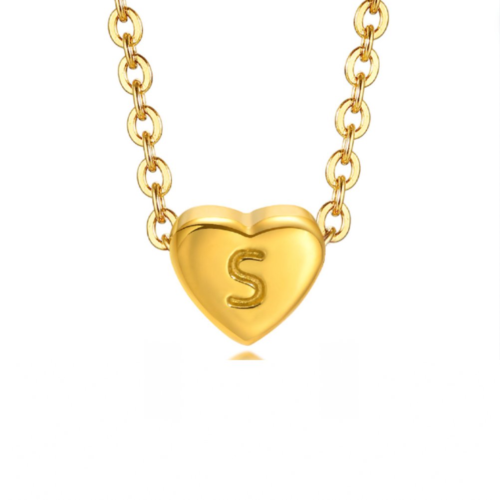 Heart Initial Gold Bracelet