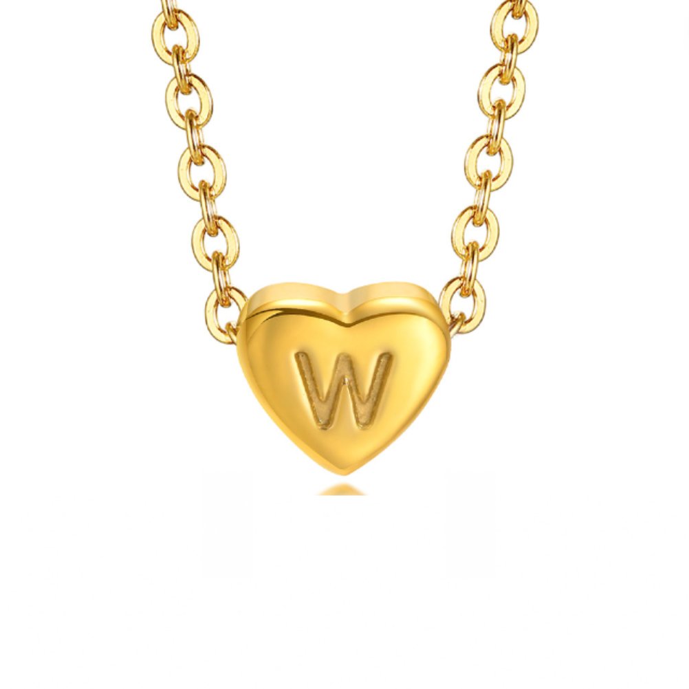 Heart Initial Gold Bracelet