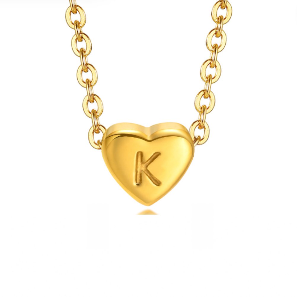 Heart Initial Gold Bracelet