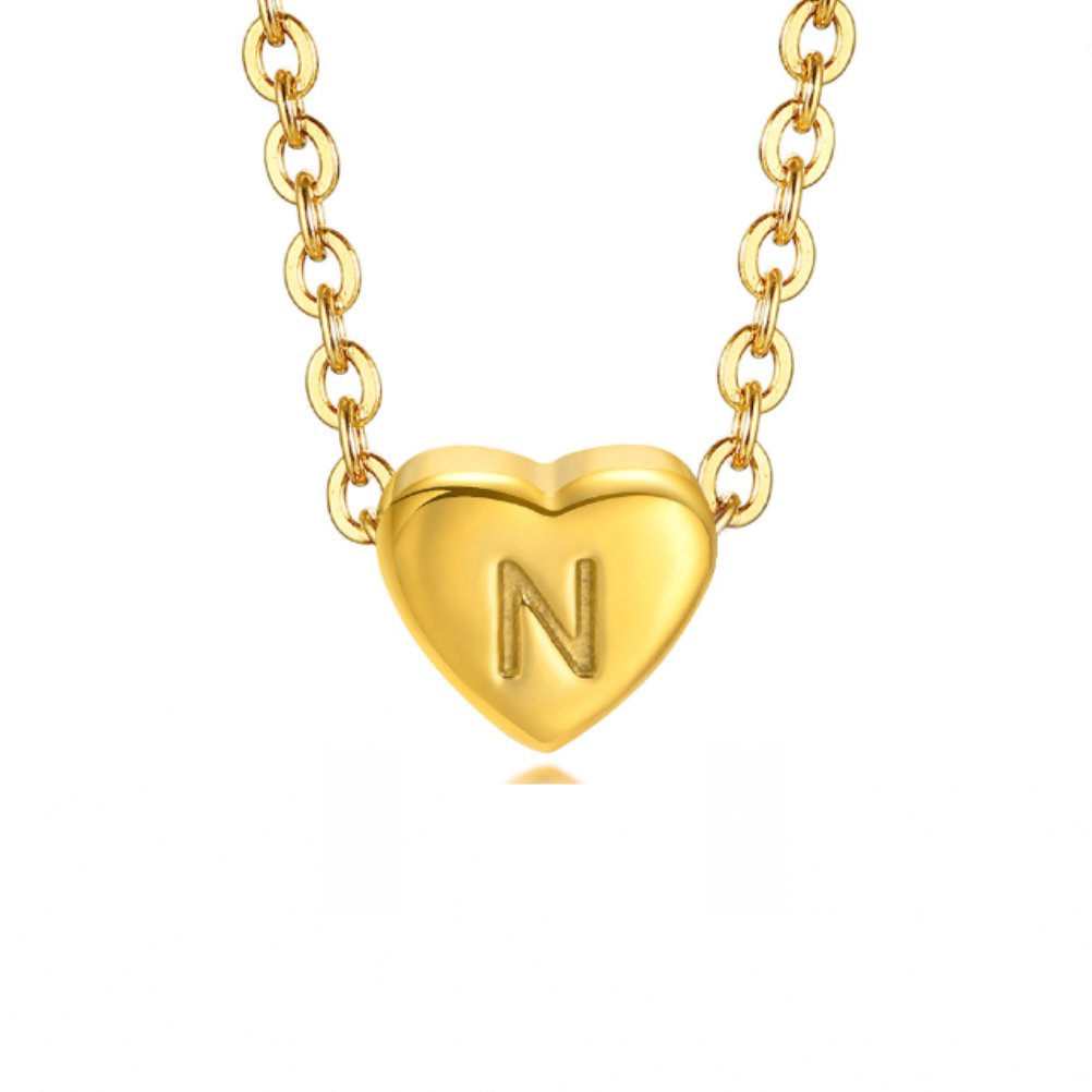 Heart Initial Gold Bracelet