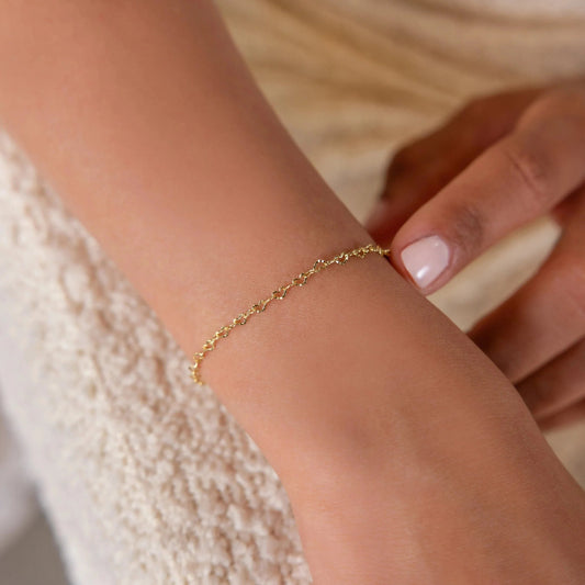 Élodie Chain Heart Bracelet