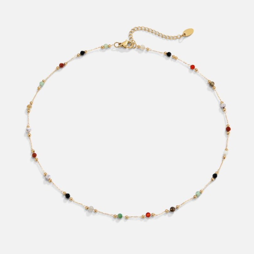 Alla Beaded Stone Necklace
