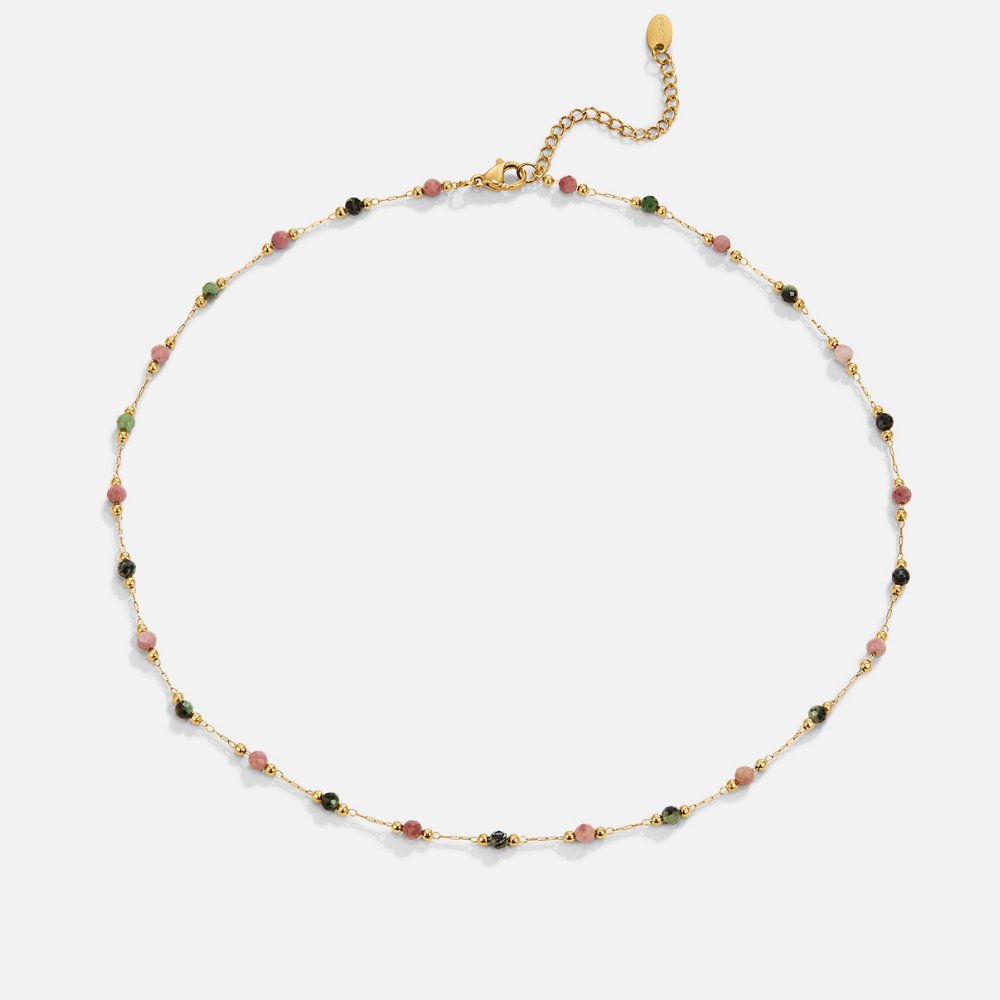 Bela Beaded Stone Necklace