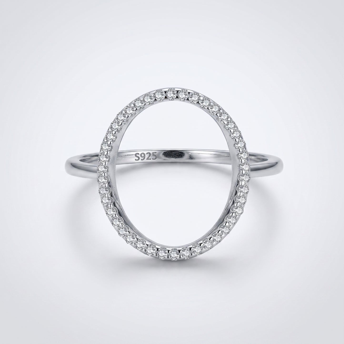 Luna Circle Silver Ring - Joie d’Or