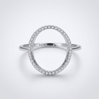 Luna Circle Silver Ring - Joie d’Or