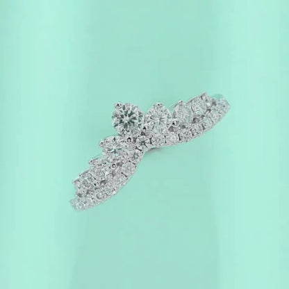 Lydia Crystal Crown Ring