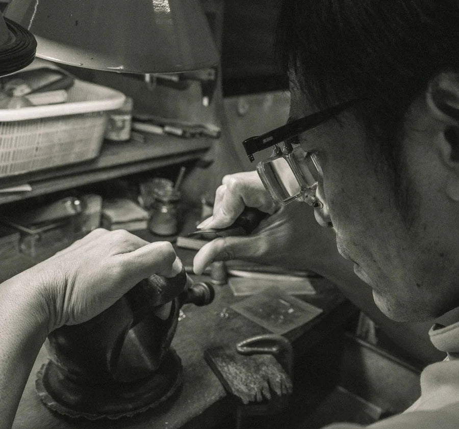 Joie d’Or jewelry being made by hand