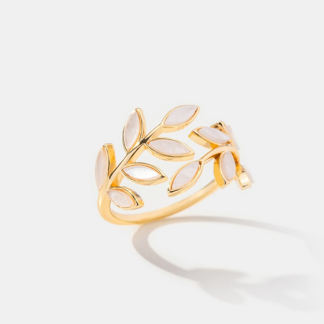 Flora Gold Leaf Ring