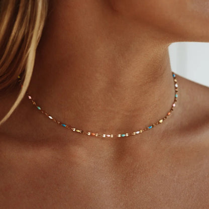 Celeste Rainbow Choker